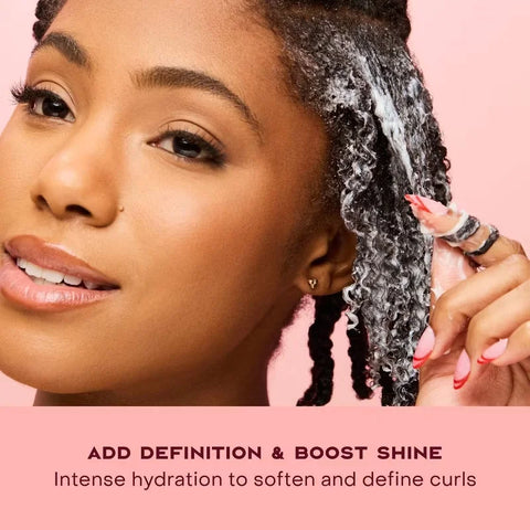 SheaMoisture Coconut and Hibiscus Curl & Shine Conditioner 13 fl oz + Curl Enhancing Smoothie For Thick Curly Hair + 12 oz
