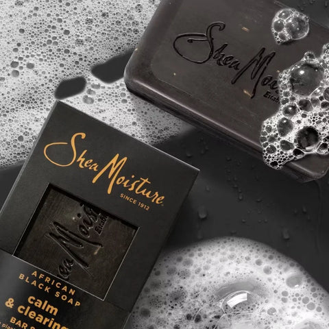 SheaMoisture Calm & Clearing Bar Soap - African Black Soap - 8oz