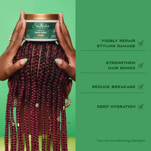 SheaMoisture Bond Repair Hair Masque - 11oz: Moisturizing, Strengthening, For All Hair Types, Coarse Hair