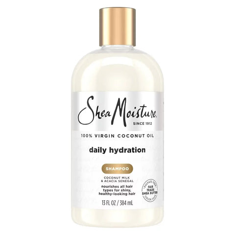SheaMoisture Virgin Coconut Oil Shampoo Daily Hydration - 13 fl oz: Paraben-Free, Sulfate-Free, Liquid, All Hair Types