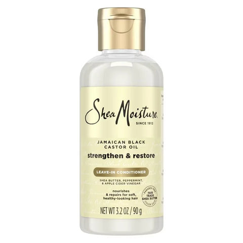 SheaMoisture Jamaican Black Castor Hair Oil Reparative Leave-In Conditioner - 11.5 fl oz: Curly Dry Hair, Paraben-Free, Peppermint Scent