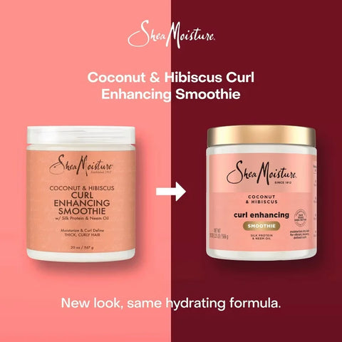SheaMoisture Coconut and Hibiscus Curl Enhancing Smoothie For Thick Curly Hair - 12oz