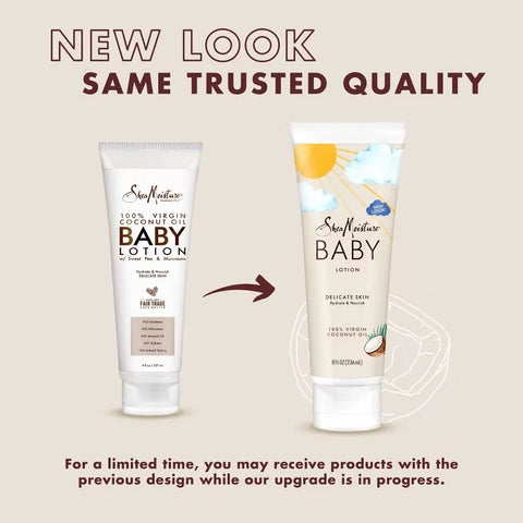 SheaMoisture Baby Lotion 100% Virgin Coconut Oil Hydrate & Nourish for Delicate Skin - 8 fl oz