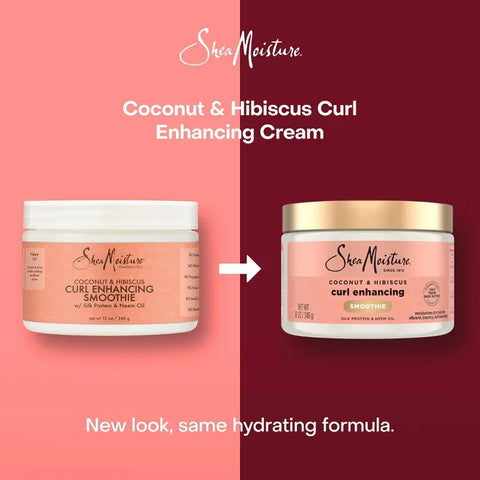 SheaMoisture Coconut and Hibiscus Curl Enhancing Smoothie For Thick Curly Hair - 12oz