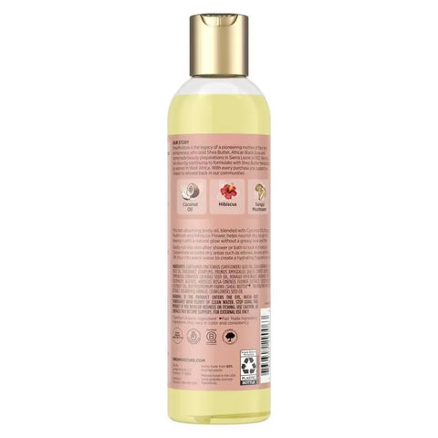 SheaMoisture Coconut and Hibiscus Bath Body and Massage Oil - 8 fl oz: Deep Hydration, Softening, Recommended for Dry Skin