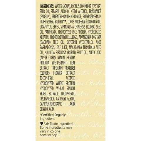 SheaMoisture Jamaican Black Castor Hair Oil Reparative Leave-In Conditioner - 11.5 fl oz: Curly Dry Hair, Paraben-Free, Peppermint Scent