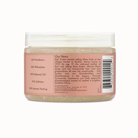 SheaMoisture Coconut & Hibiscus Illuminating Hand and Body Scrub - 12oz: Paraben-Free, Sulfate-Free, Contains Coconut Oil