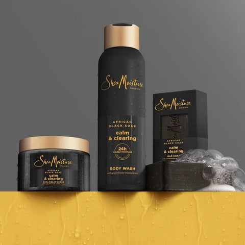 SheaMoisture African Black Bar Soap - 8oz: Moisturizing, Basic Cleansing, For Normal Skin