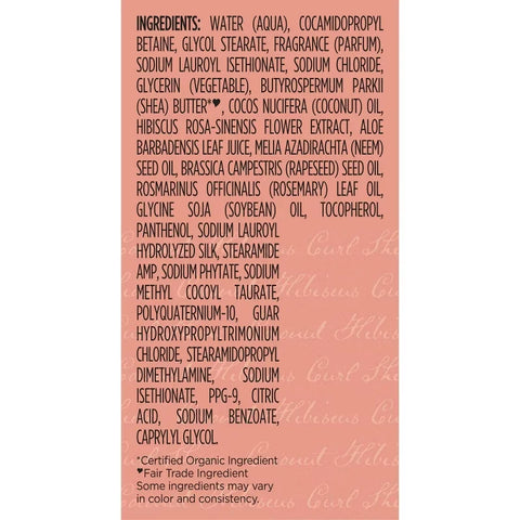 SheaMoisture Coconut and Hibiscus Curl and Shine Shampoo - 13 fl oz: For Curly Hair, Paraben-Free, Sulfate-Free, Liquid