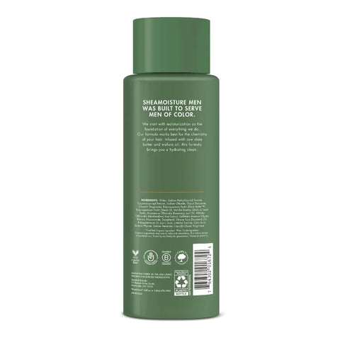 SheaMoisture Men Moisturizing Shampoo - Raw Shea Butter & Mafura Oil - 15 fl oz: Textured Hair, Sulfate-Free, Liquid
