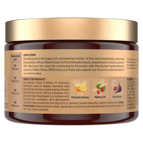 SheaMoisture Manuka Honey & Mafura Hair Oil Intensive Hydration Leave-In Conditioner - 11.5 fl oz