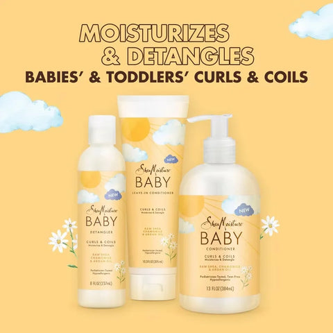 SheaMoisture Baby Raw Shea + Chamomile + Argan Oil Moisturizes & Detangles for Curls & Coils Conditioner - 13 fl oz