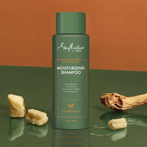 SheaMoisture Men Moisturizing Shampoo - Raw Shea Butter & Mafura Oil - 15 fl oz: Textured Hair, Sulfate-Free, Liquid