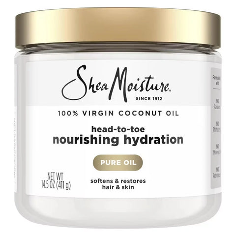 SheaMoisture 100% Extra Virgin Coconut Oil - 15 fl oz: Moisturizing Cream for Hands, Legs & Whole Body