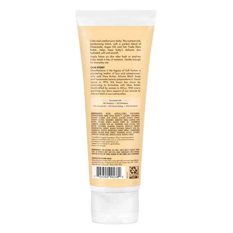 SheaMoisture Baby Lotion Raw Shea + Chamomile + Argan Oil Calm & Comfort for All Skin Types - 8 fl oz