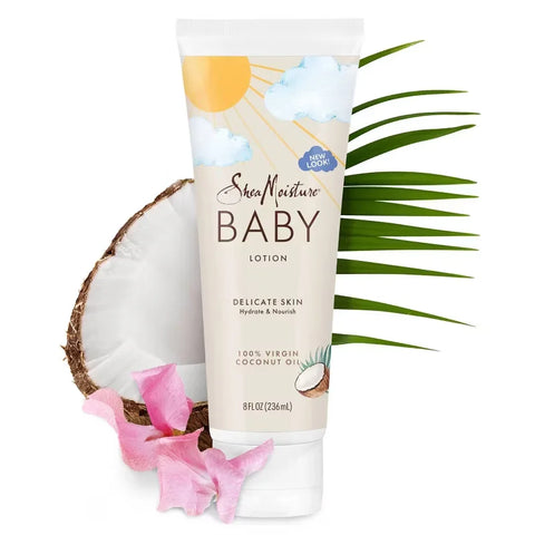 SheaMoisture Baby Lotion 100% Virgin Coconut Oil Hydrate & Nourish for Delicate Skin - 8 fl oz