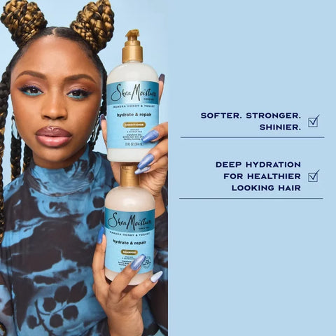 SheaMoisture Manuka Honey & Yogurt Hydrate & Repair Conditioner - 13 fl oz: Textured & All Hair Types, Moisturizing Formula